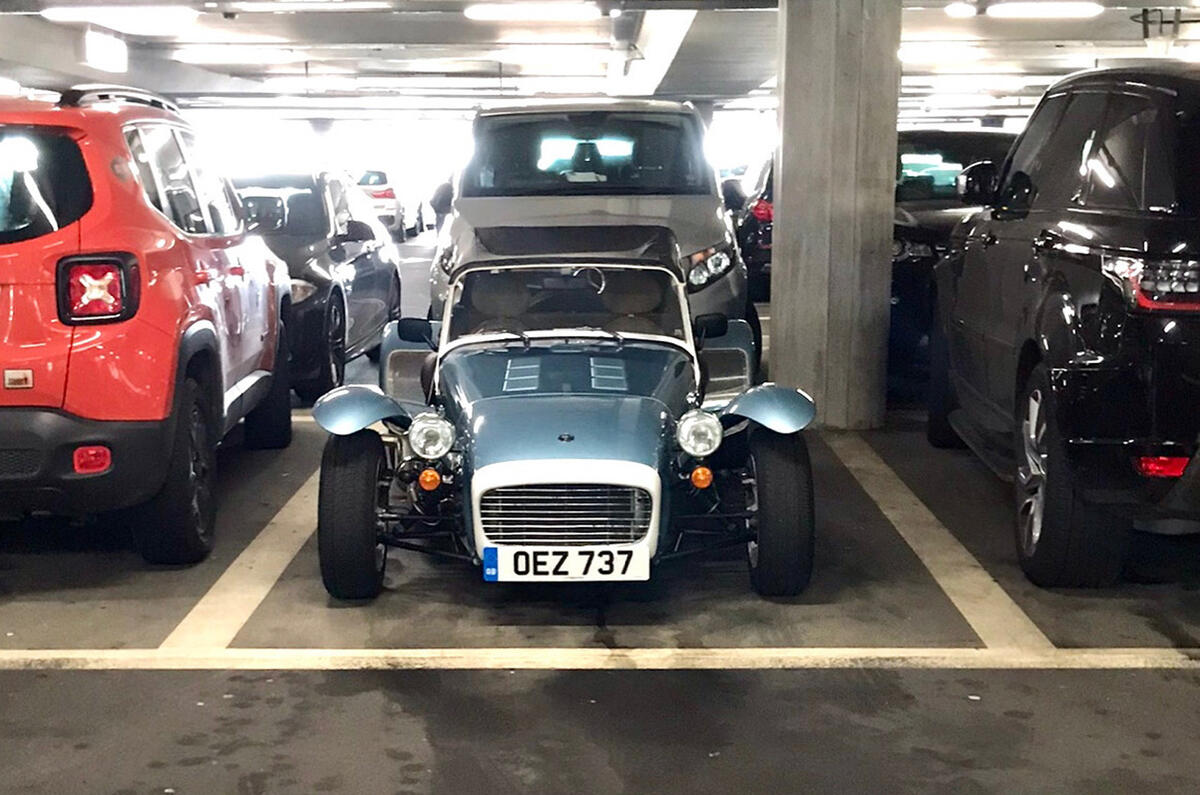 98 Matt Prior Caterham to Scotland column car park
