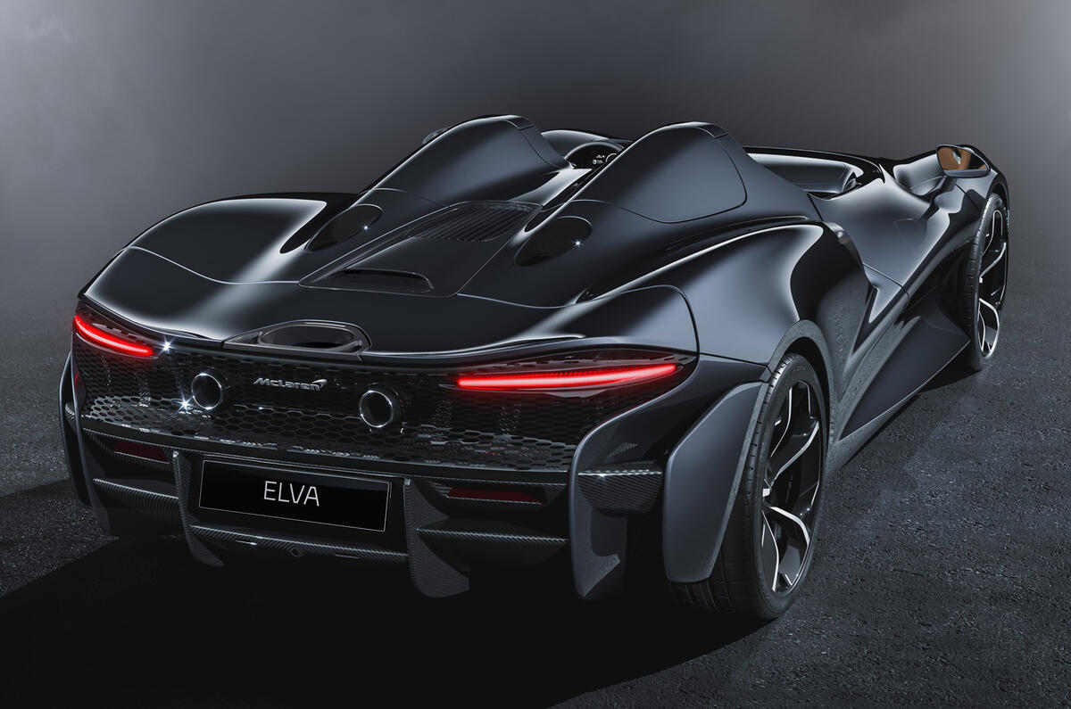 McLaren Elva official reveal - static rear