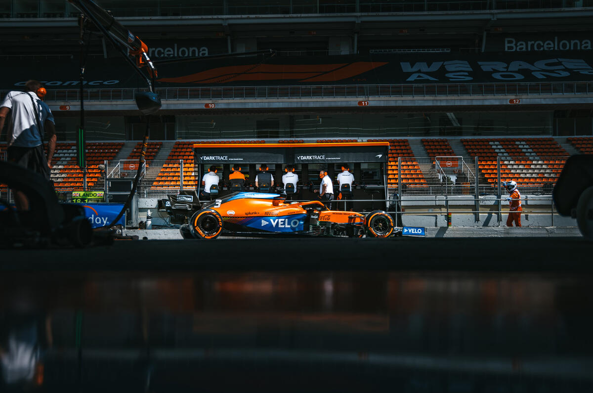 98 McLaren Racing sustainability feature car