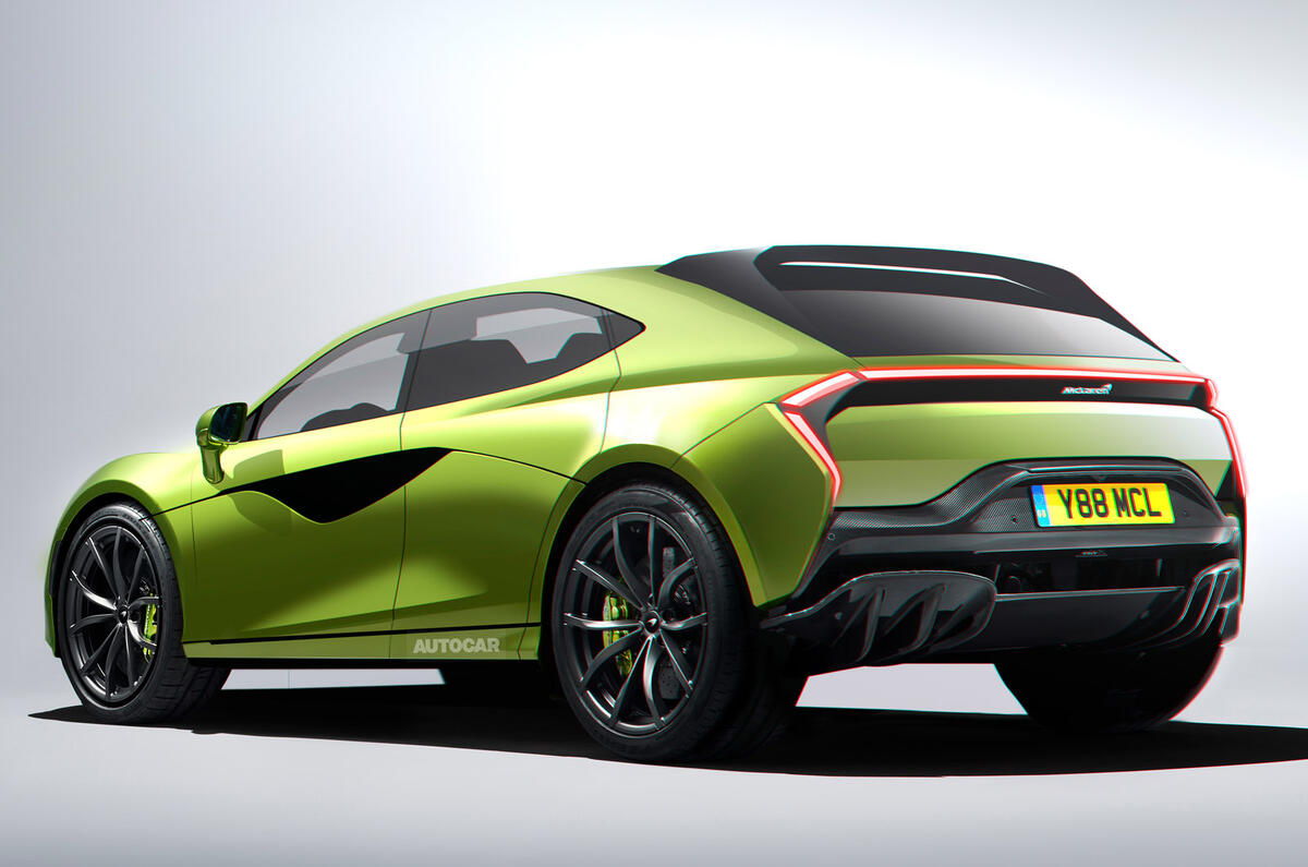 98 mclaren suv autocar render rear quarter 98 mclaren suv autocar render rear quarter