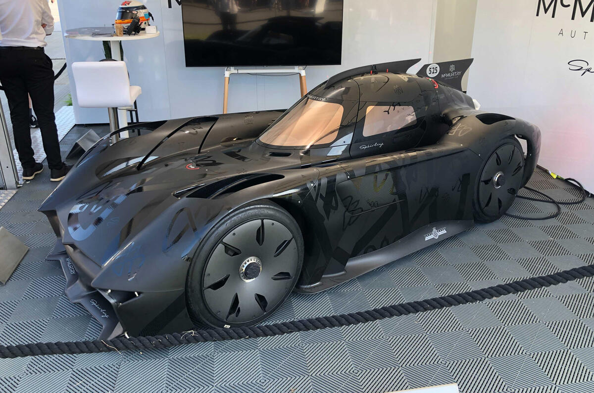 98 McMurtry fan car 2021 Goodwood side 98 McMurtry fan car 2021 Goodwood side