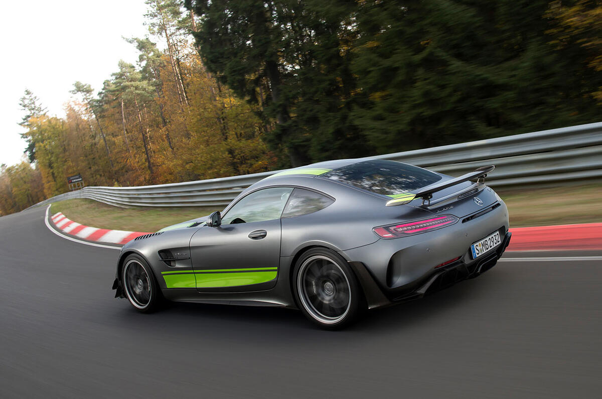 Mercedes-AMG GT R Pro 2018 LA motor show reveal - hero rear