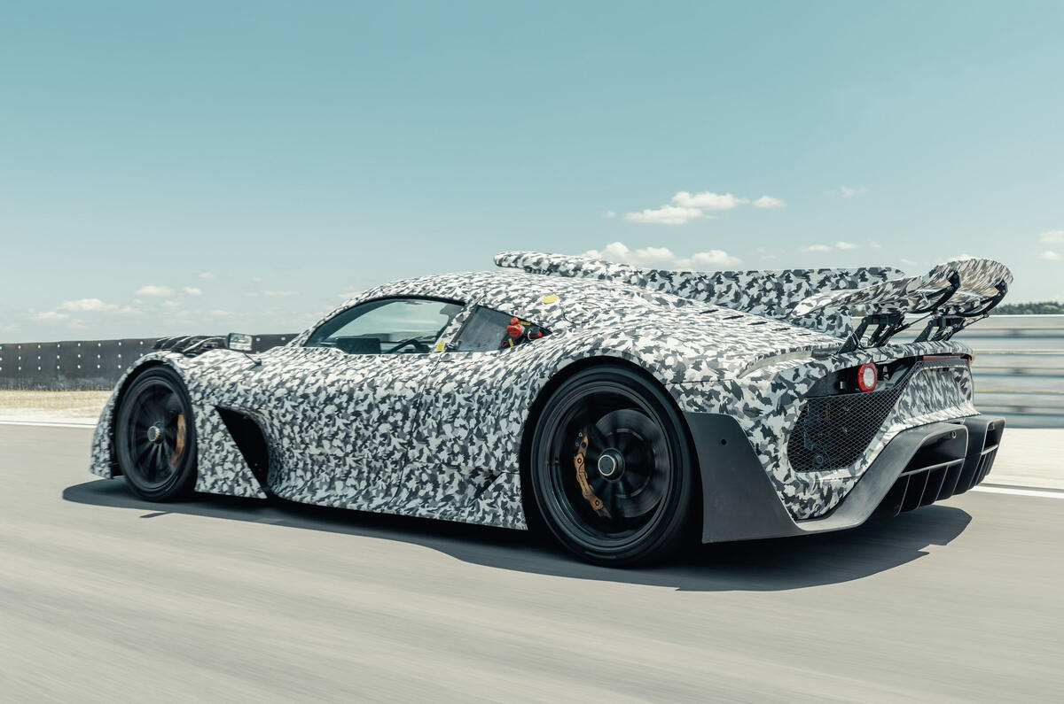 Mercedes-AMG One official camouflaged tracking images - rear Mercedes-AMG One official camouflaged tracking images - rear