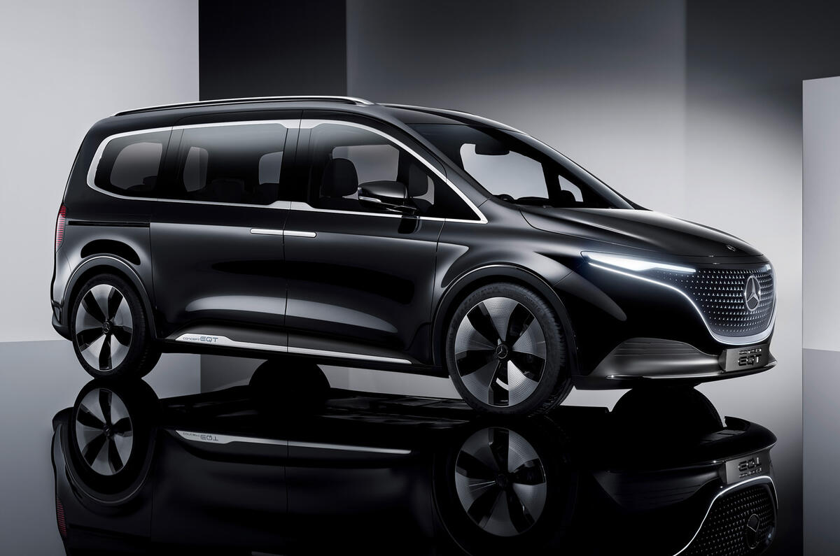 98 Mercedes Concept EQT official reveal studio side