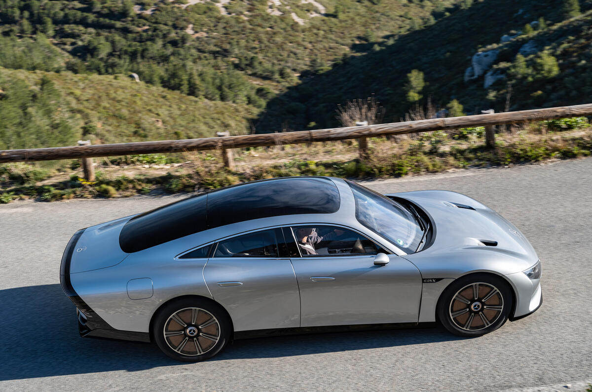 98 Mercedes EQXX mission accomplished ride 2022 side pan 98 Mercedes EQXX mission accomplished ride 2022 side pan