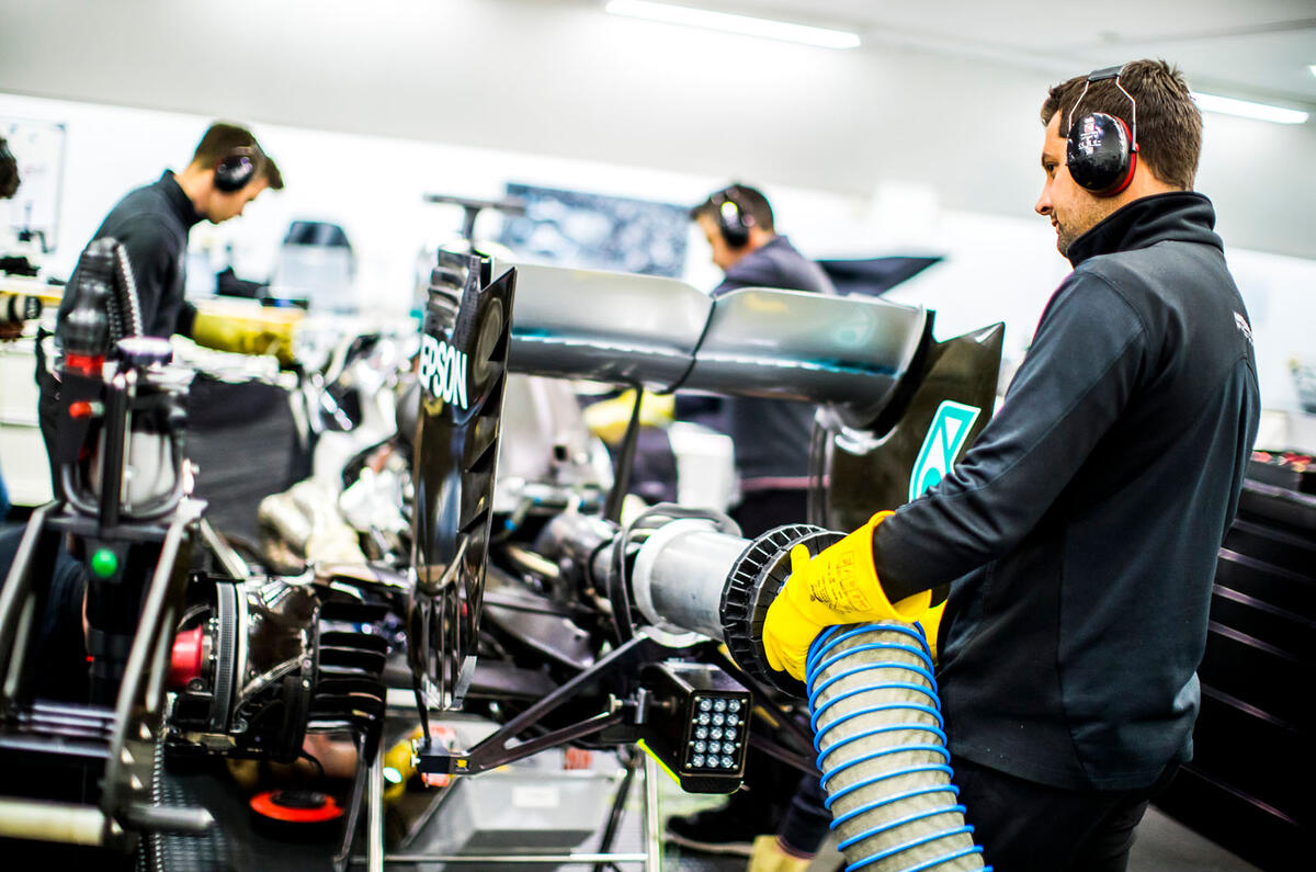 Mercedes F1 factory