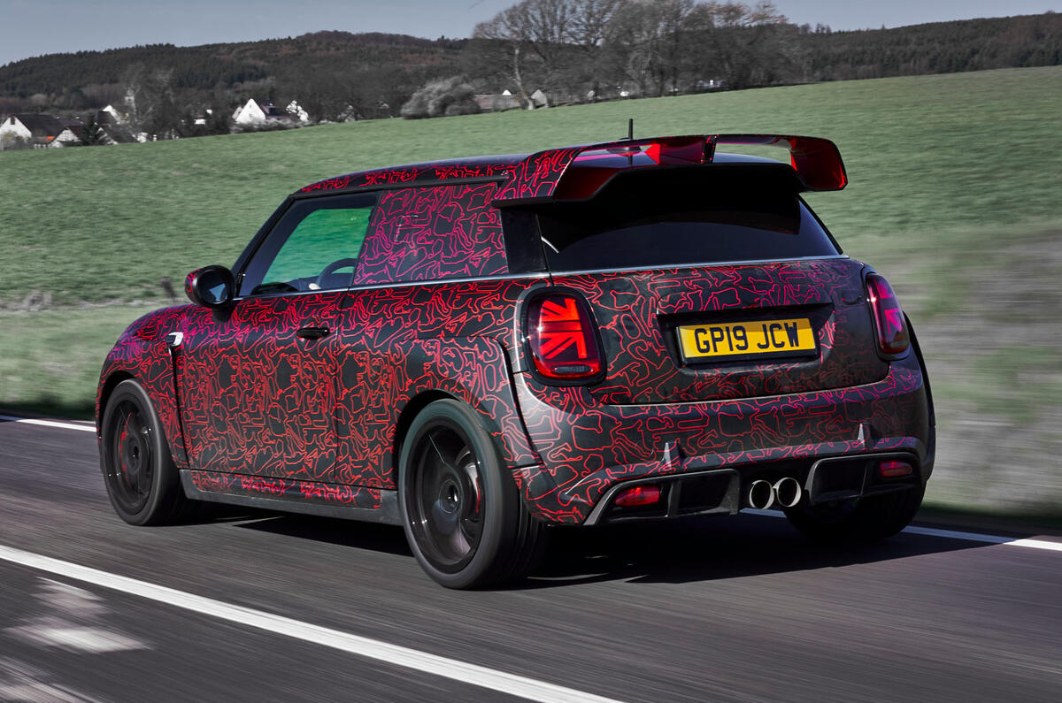 Mini John Cooper Works GP 2020 prototype official images - hero rear
