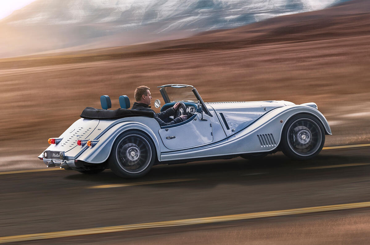 Morgan Plus Six 2019 official press images - hero rear