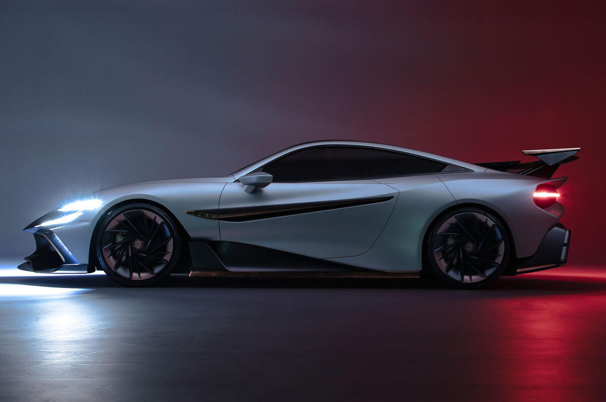 Naran Automotive hypercar official reveal - hero side