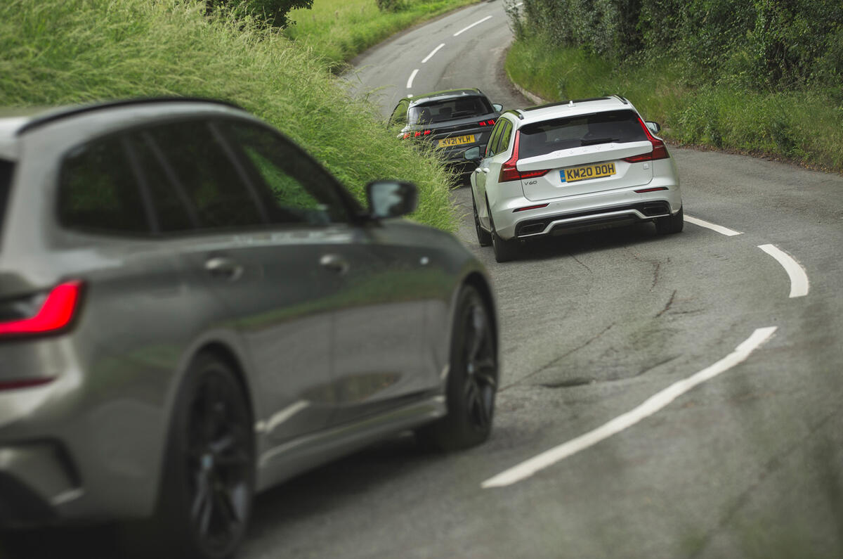 98 PHEV wagons triple test 2021 trio rear