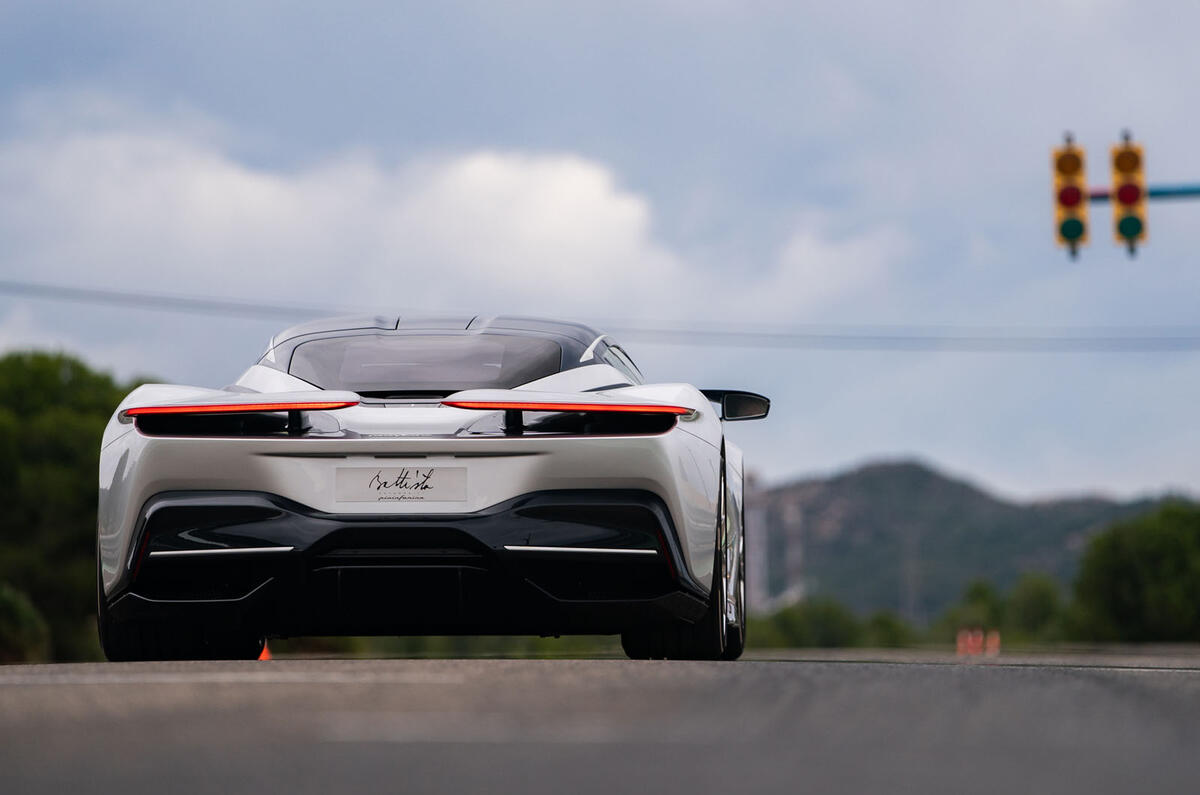 Pininfarina Battista customer preview event - hero rear