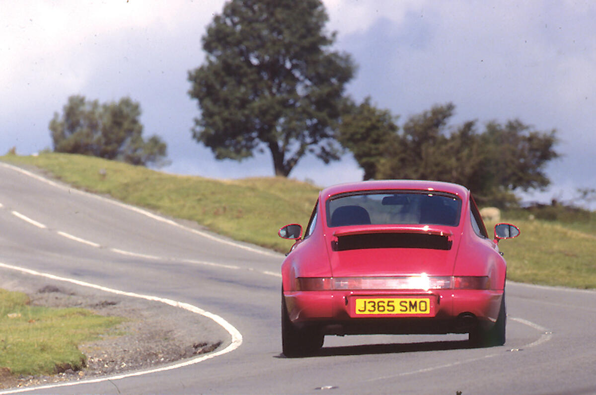 98 porsche 911 carrera rs 964 rear
