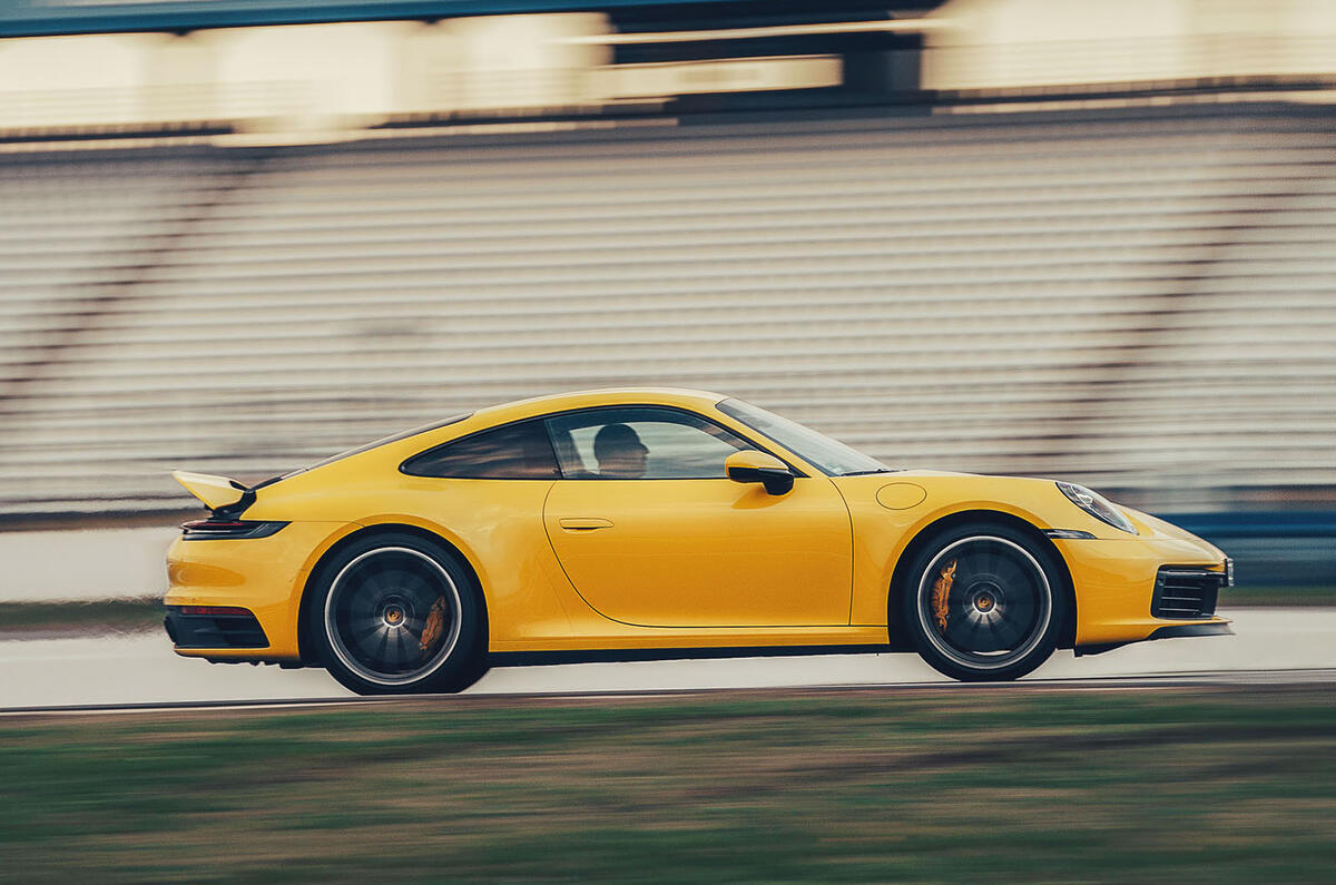 2019 Porsche 911 Carrera S track drive - hero side