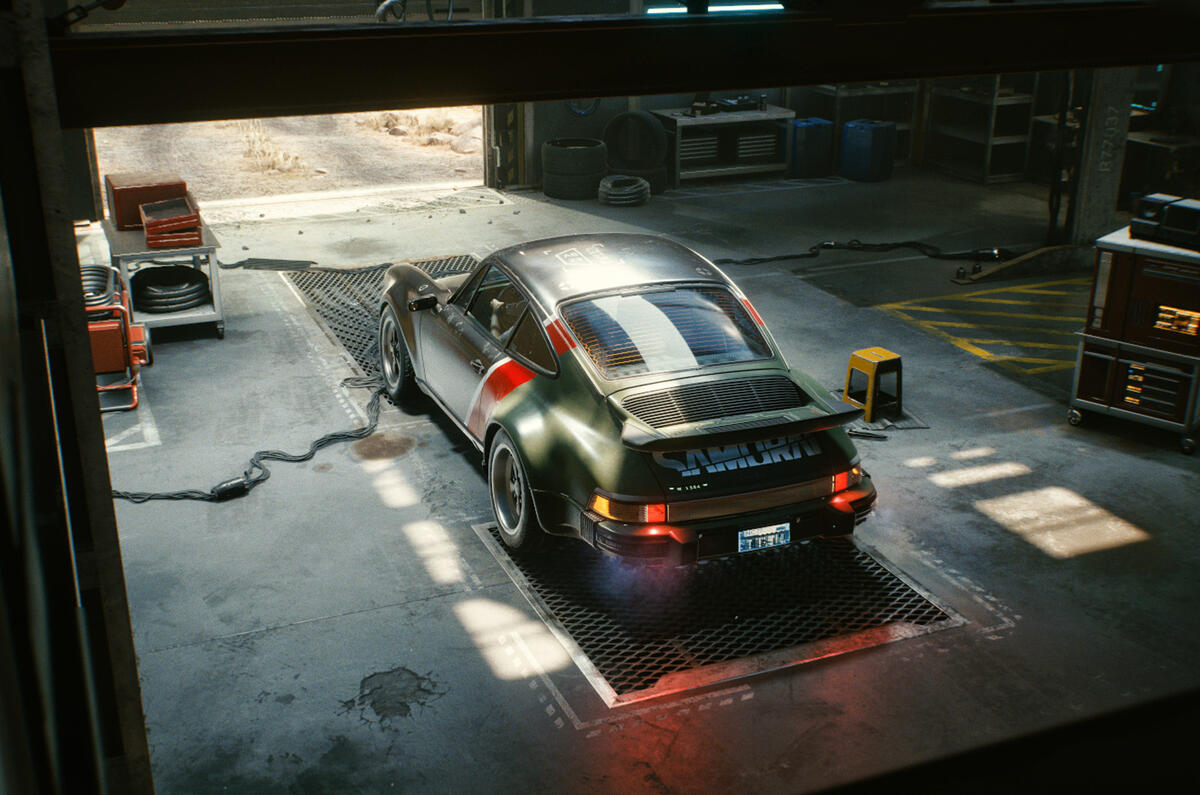 Porsche 911 Cyberpunk 2077 tie-in - hero rear Porsche 911 Cyberpunk 2077 tie-in - hero rear