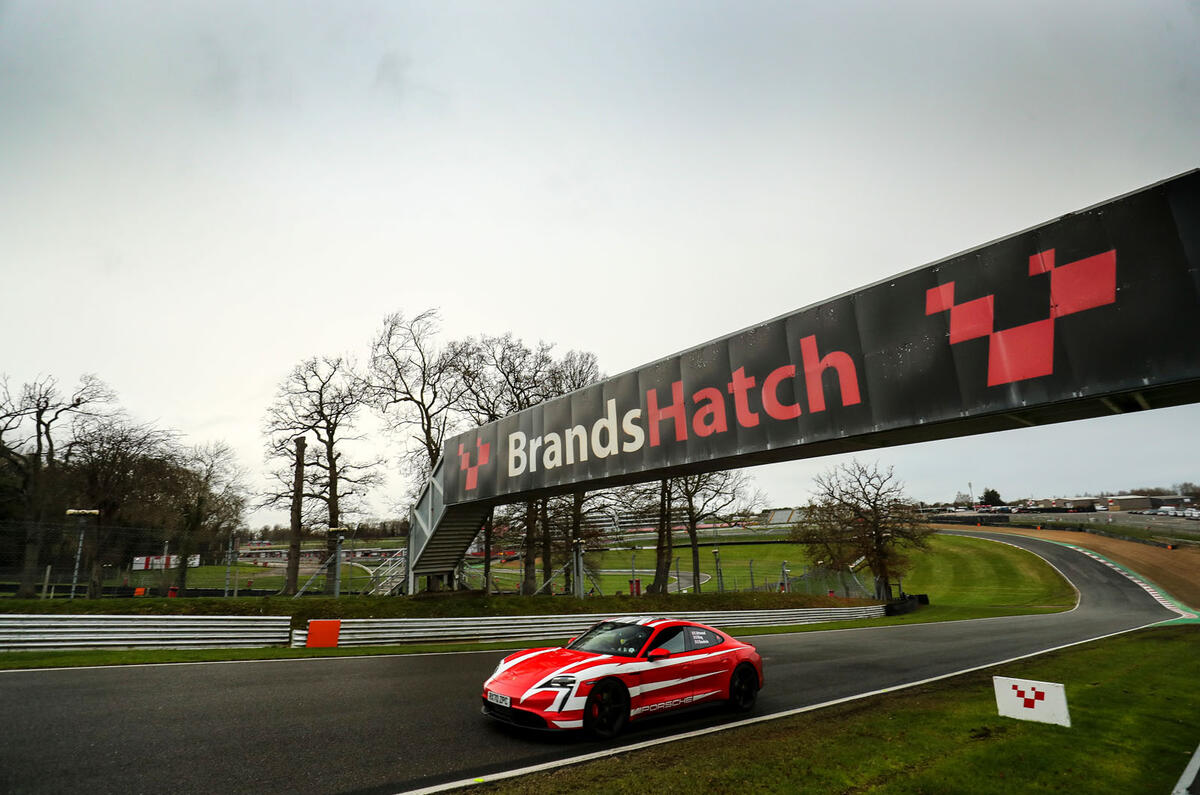 98 Porsche Autocar EV record breakers 2021 brands hatch
