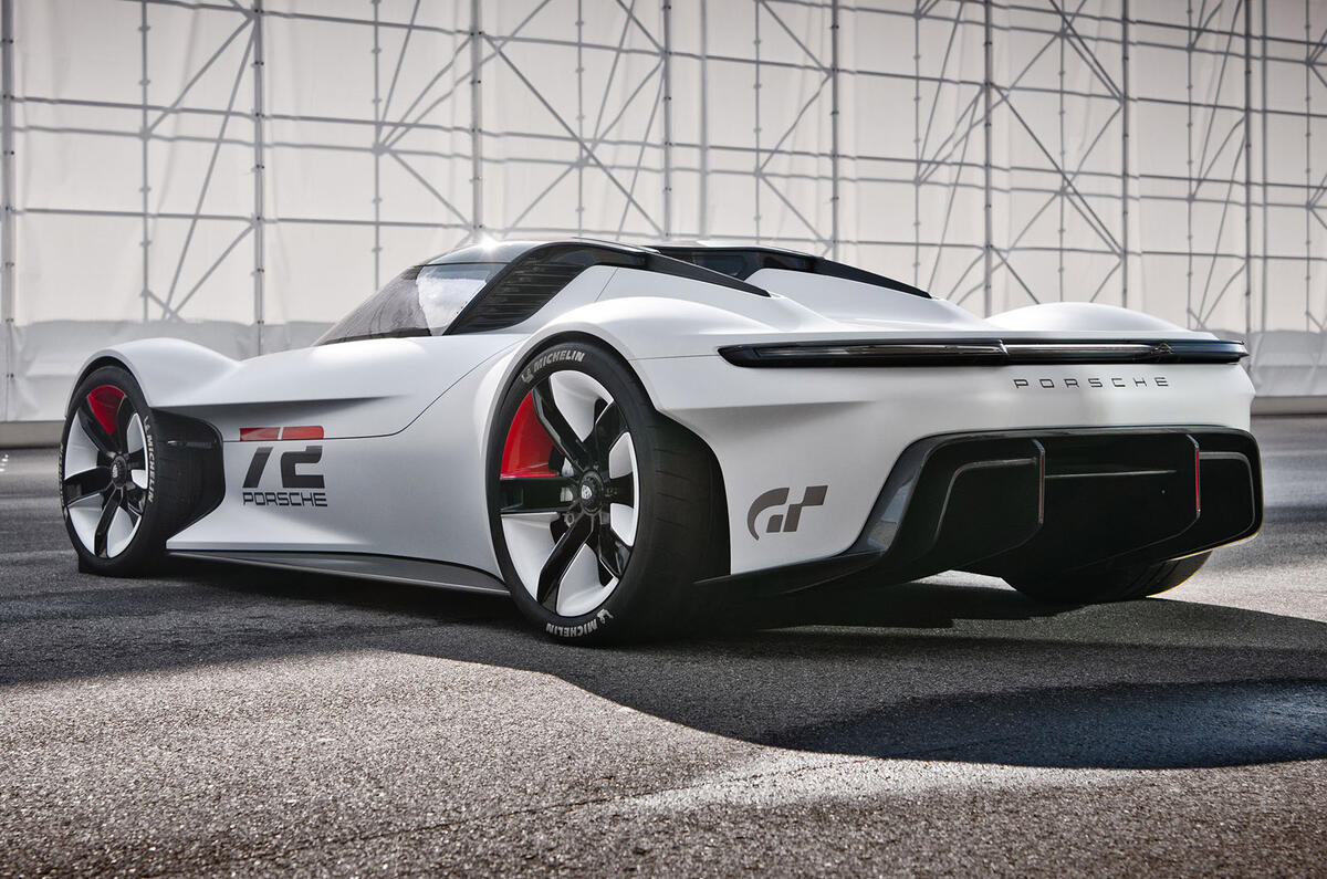 98 Porsche Vision Gran Turismo 2021 static rear 98 Porsche Vision Gran Turismo 2021 static rear