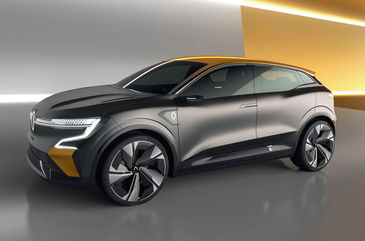 Renault Megane eVision concept official images - studio side