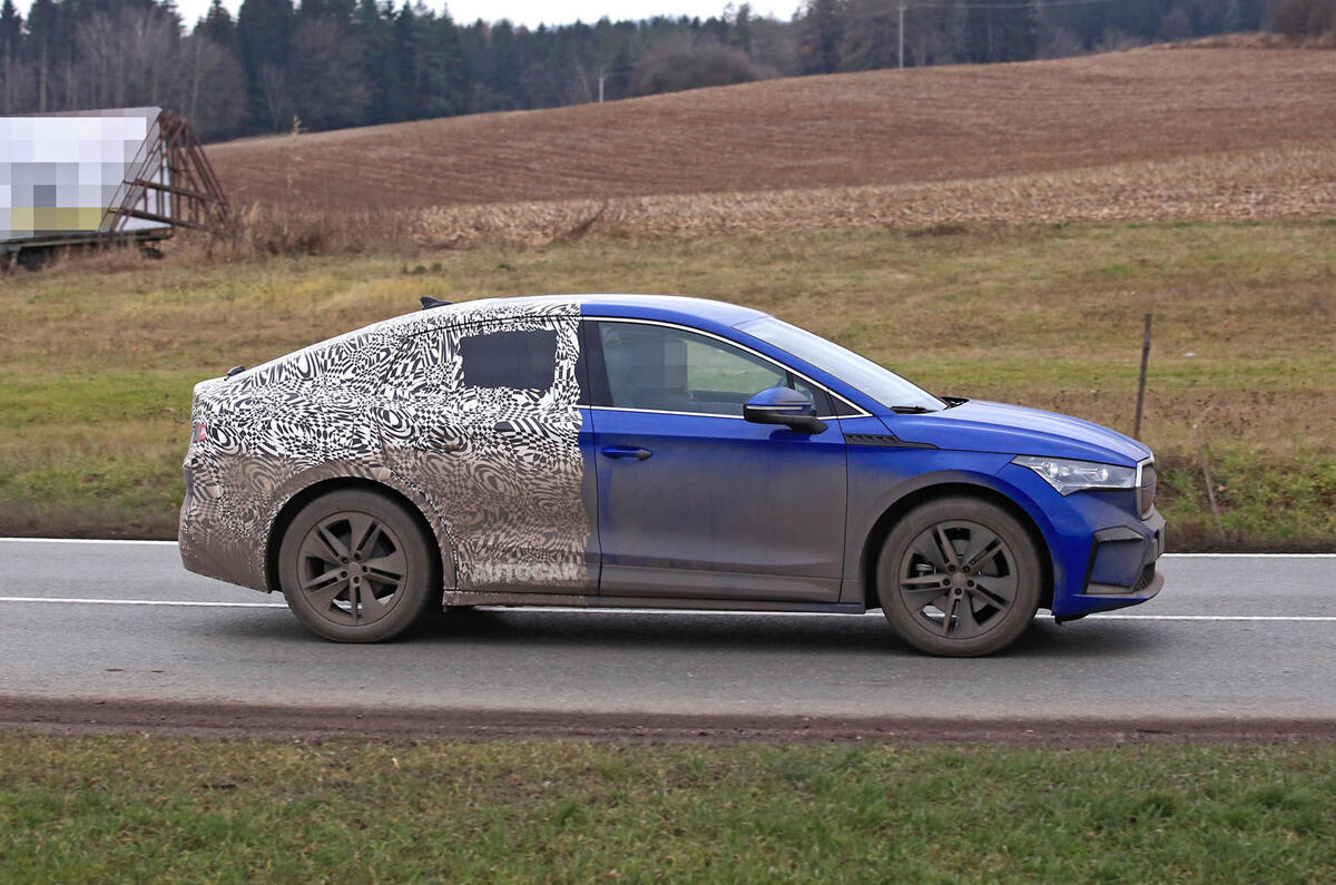 2021 Skoda Enyaq Coupe spy shots