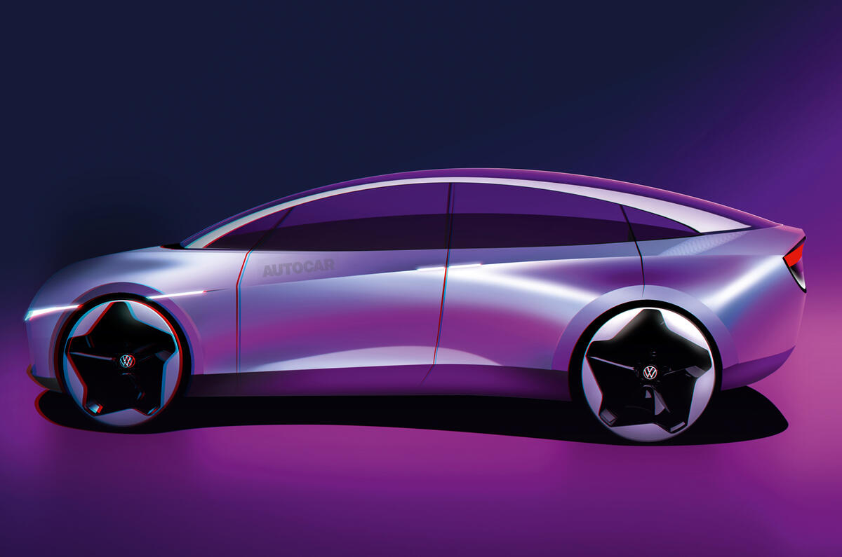 98 volkswagen project trinity autocar render side profile