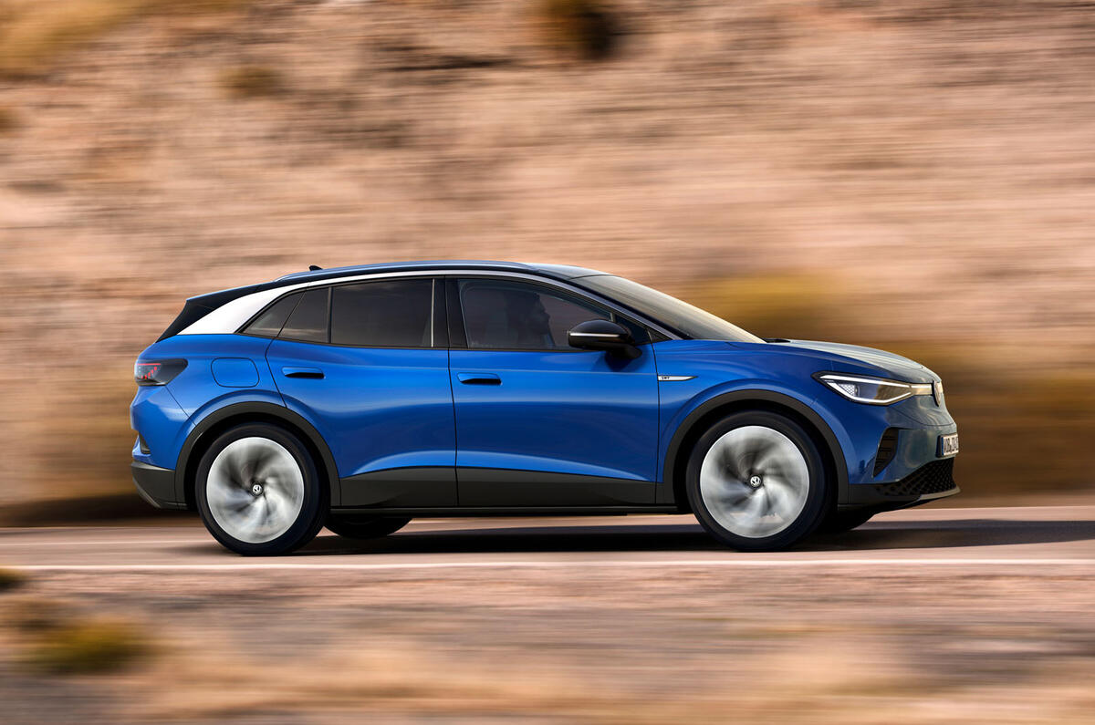 Volkswagen ID 4 official images - tracking side