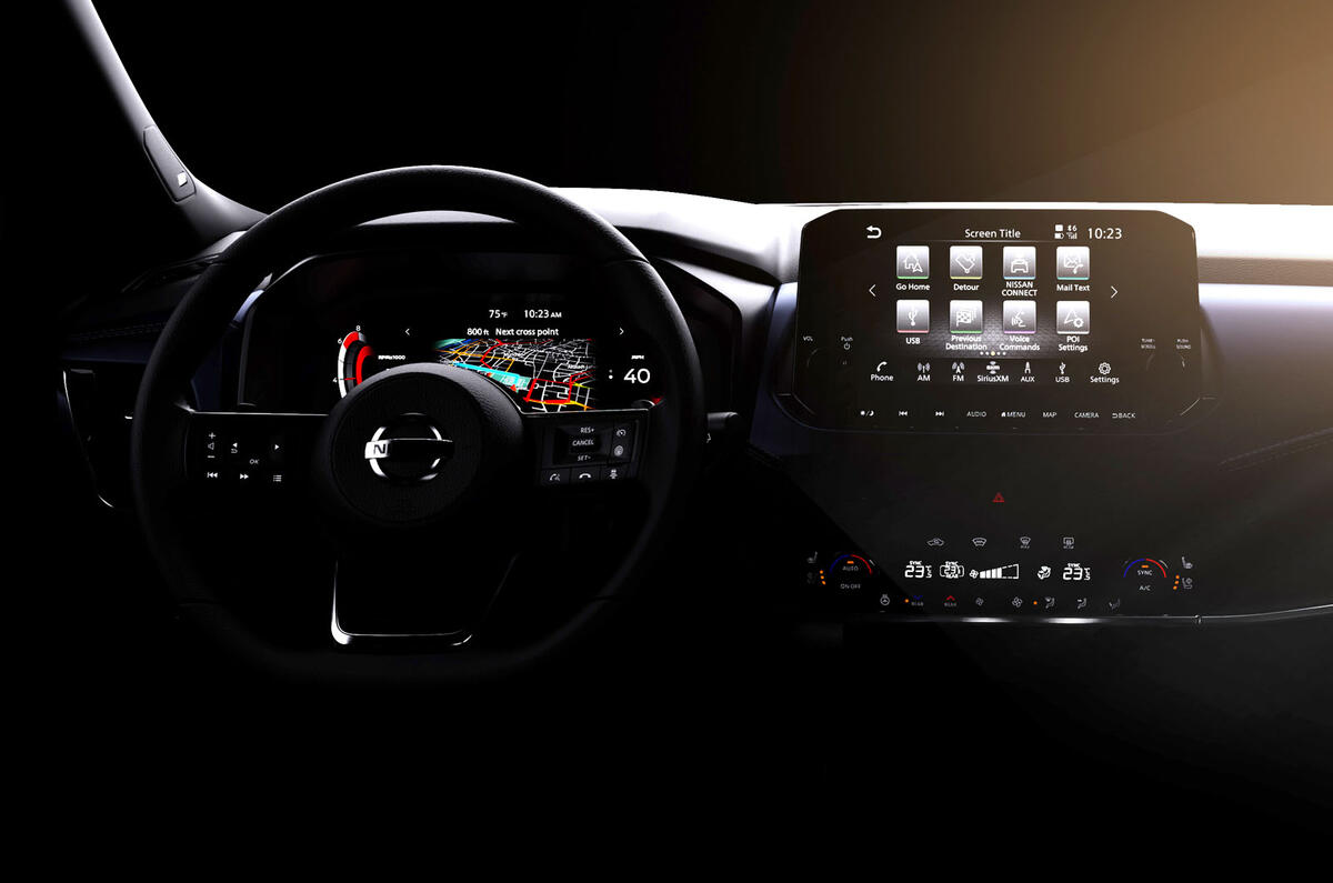 Nissan Qashqai 2021 preview overall dash