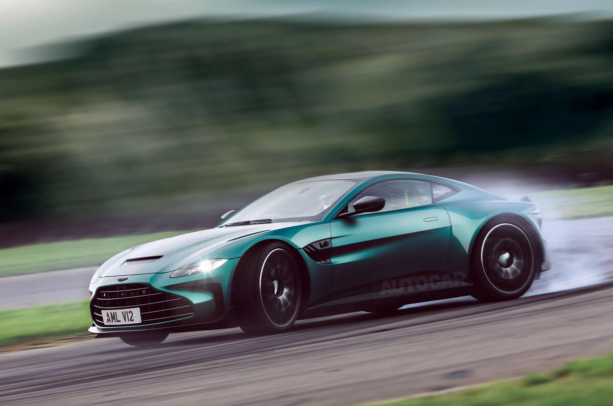 99 Aston Martin Vantage V12 render by Autocar