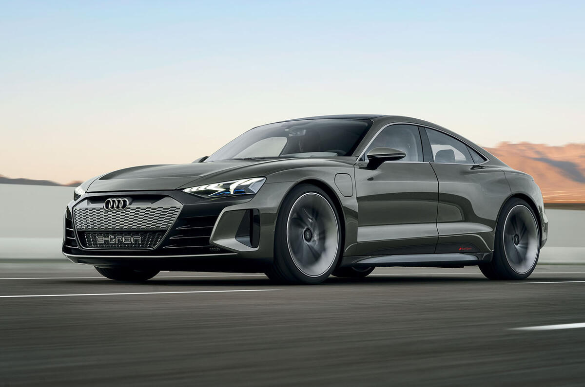 Auto E-tron GT concept official press reveal - hero front