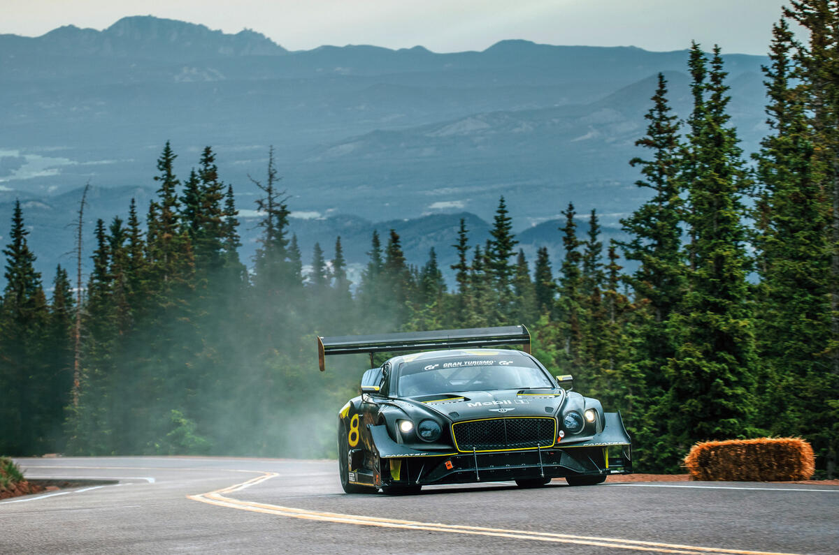 99 Bentley continental GT3 pikes peak synthetic fuels lead