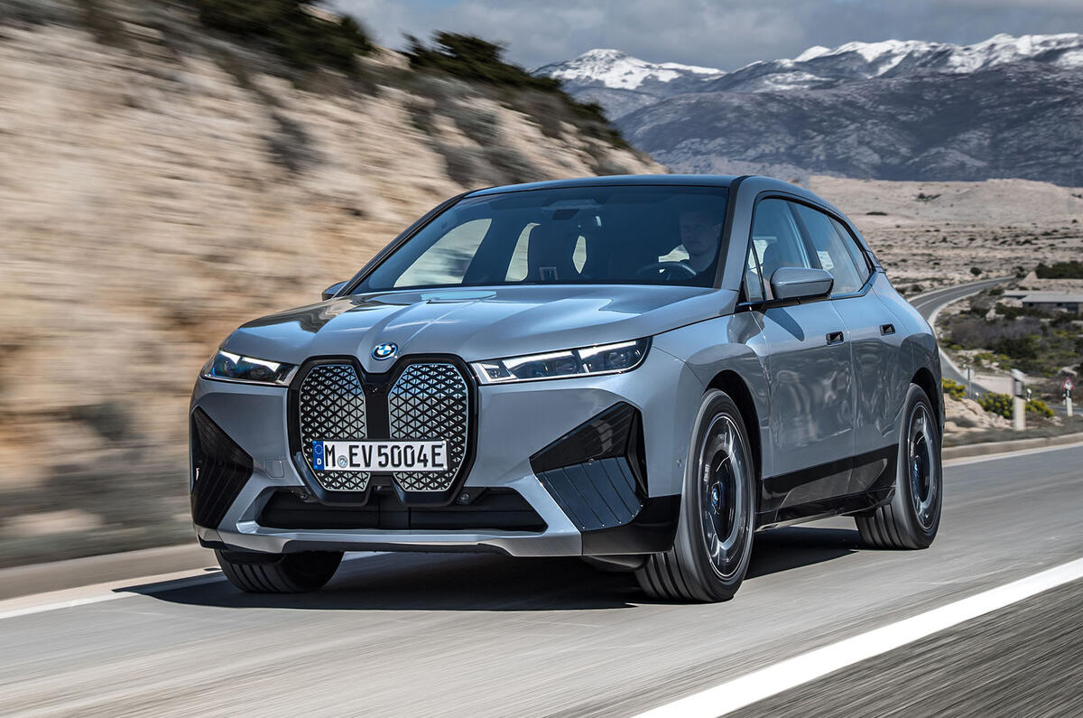 99 BMW iX prototype ride 2021 hero front