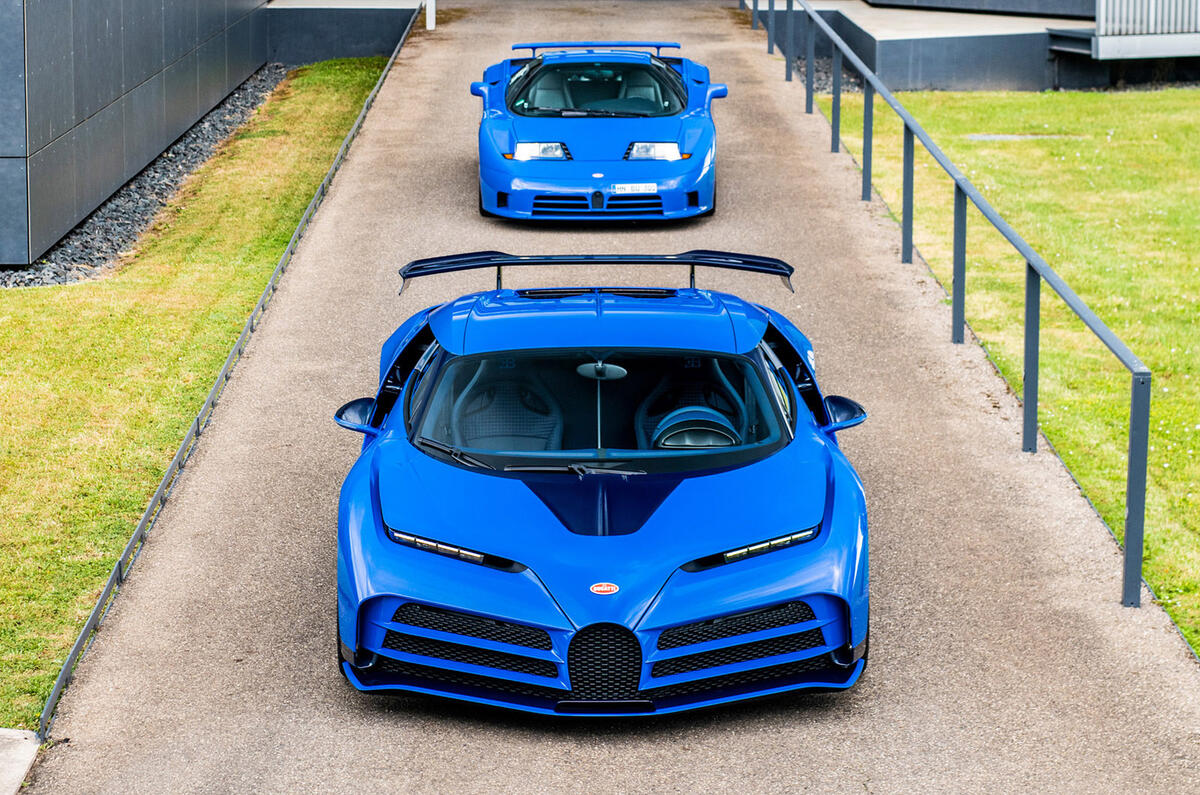 99 bugatti centodieci bugatti eb110 gt above front 