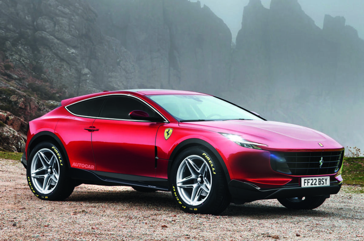 2020 Ferrari Purosangue render - front