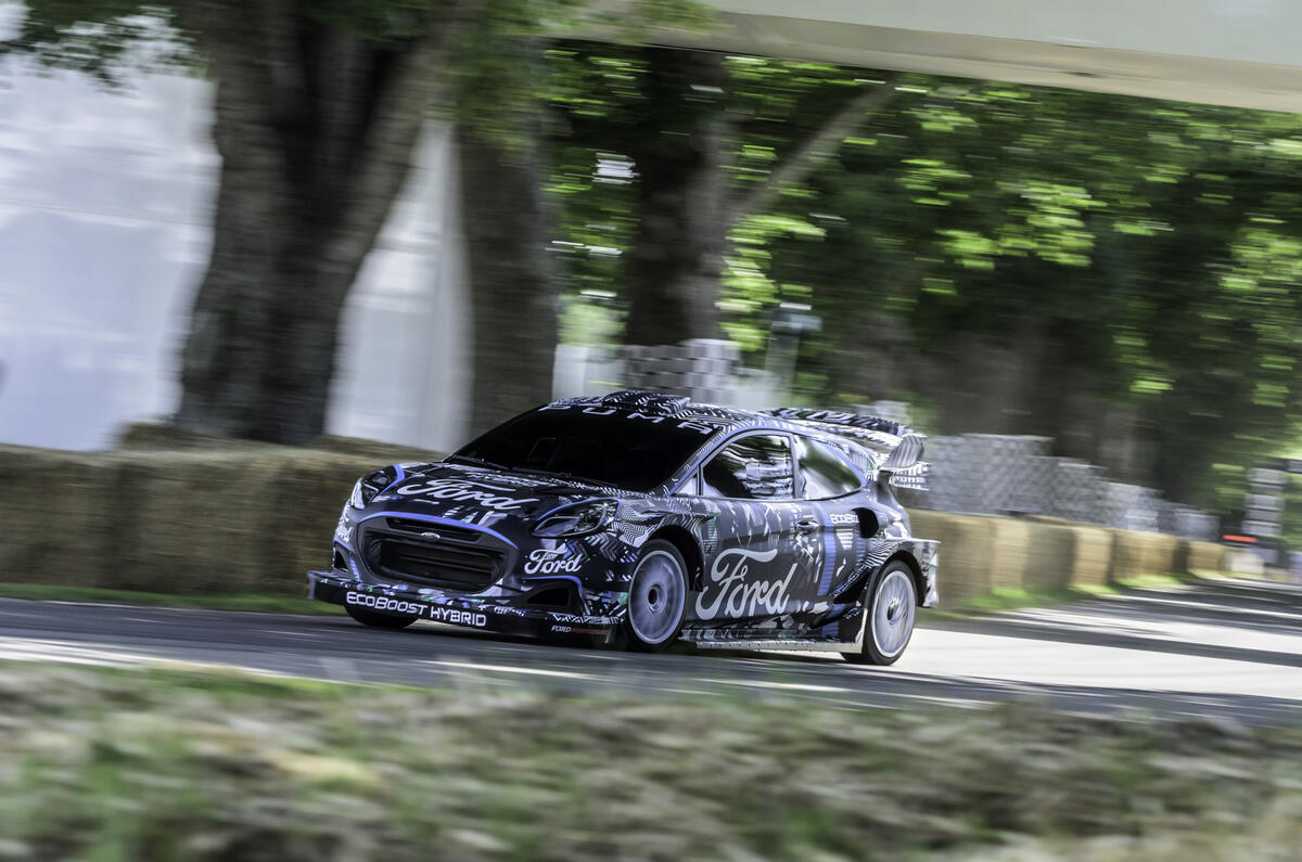 99 Ford Puma Rally1 WRC Goodwood 2021 front 99 Ford Puma Rally1 WRC Goodwood 2021 front