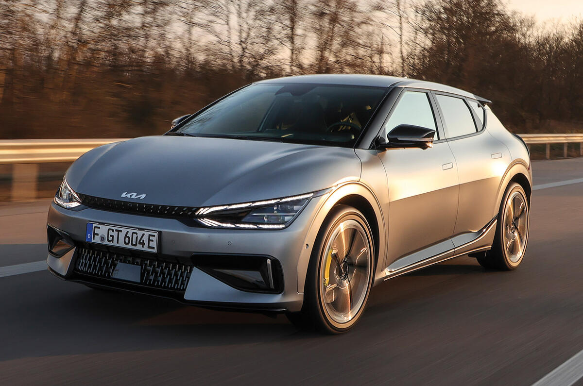 99 Kia EV6 prototype ride 2022 tracking front