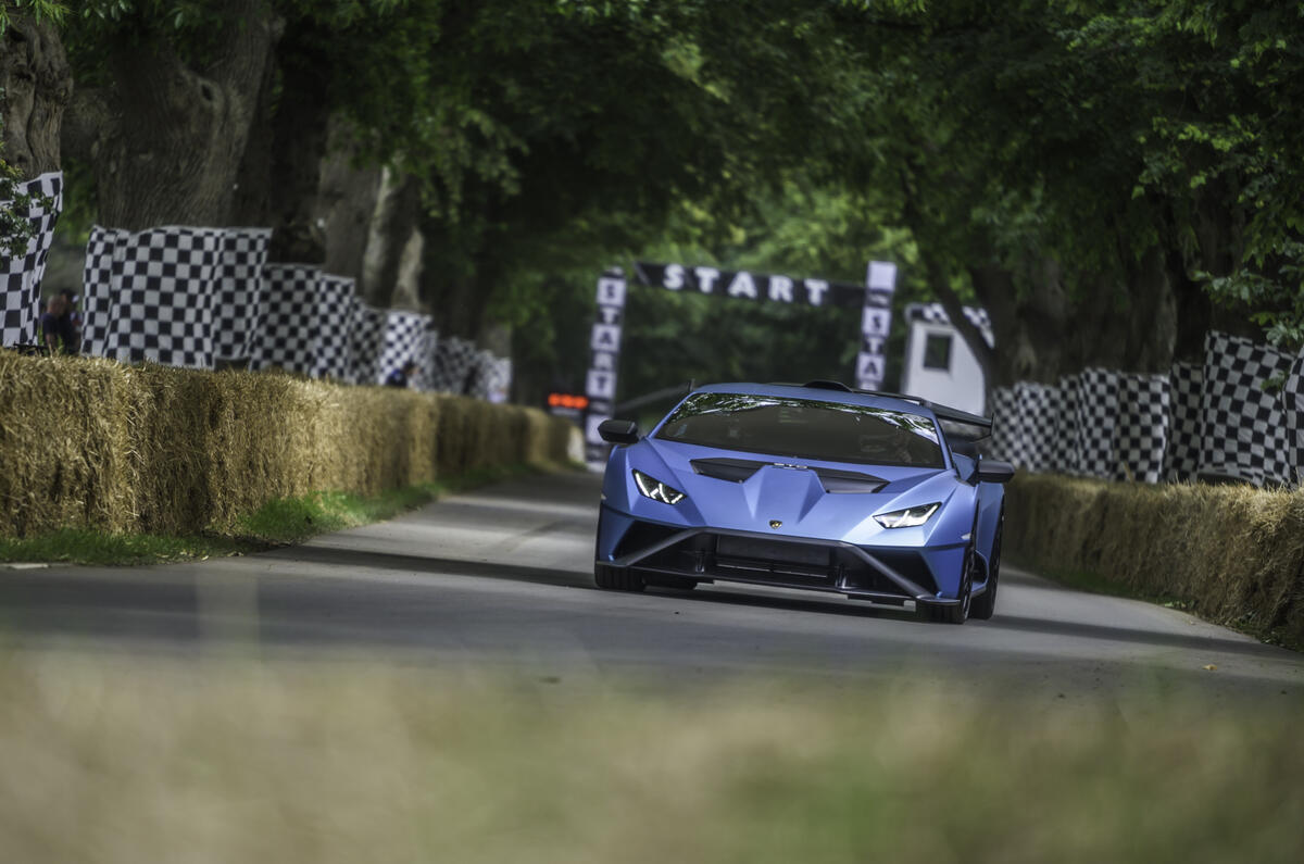 99 Lamborghini Huracan STO Goodwood front