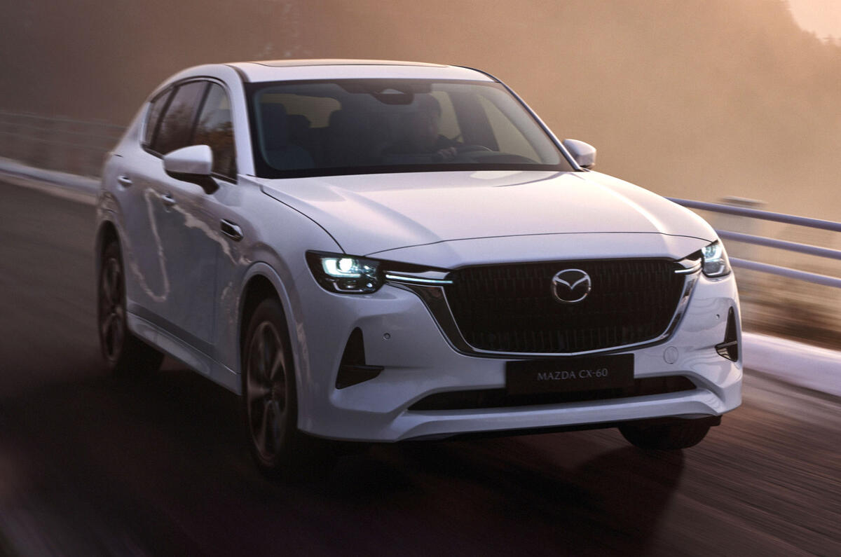 99 Mazda CX 60 2022 official reveal images tracking front 99 Mazda CX 60 2022 official reveal images tracking front