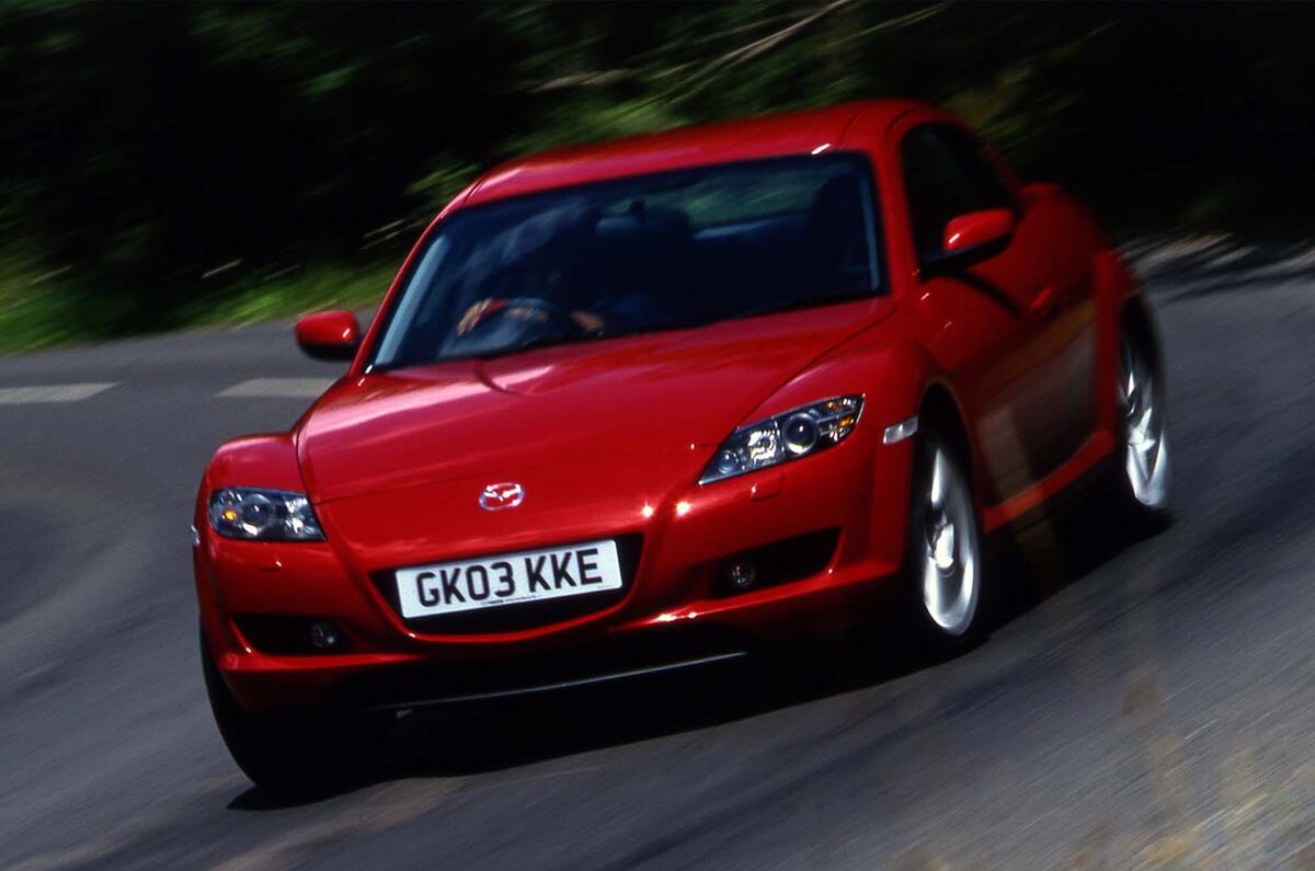 Mazda RX8 2003 front quarter tracking handling