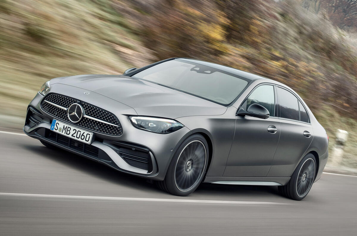 99 Mercedes Benz C Class 2021 official images tracking front