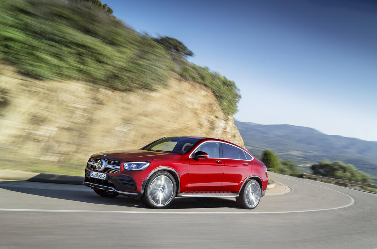 Mercedes GLC Coupe 2019 press - hero front