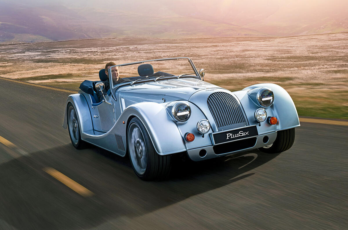Morgan Plus Six 2019 official press images - hero front