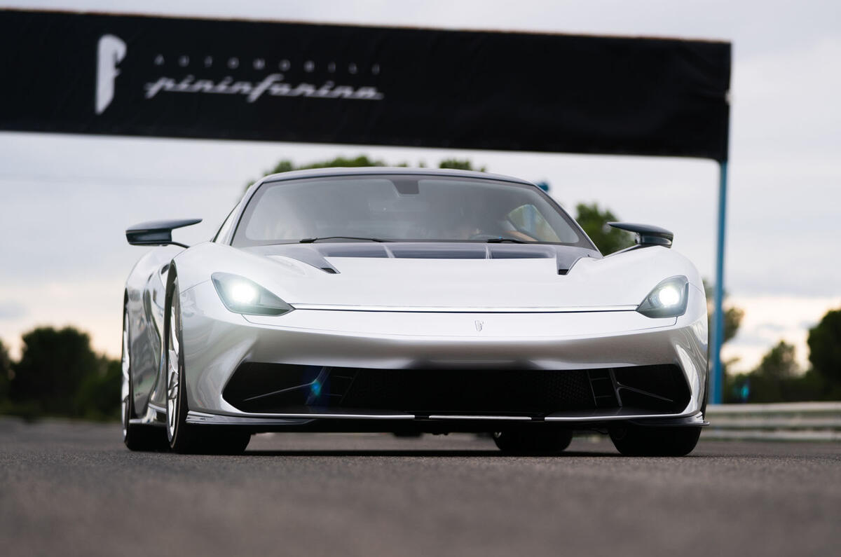 Pininfarina Battista customer preview event - hero front