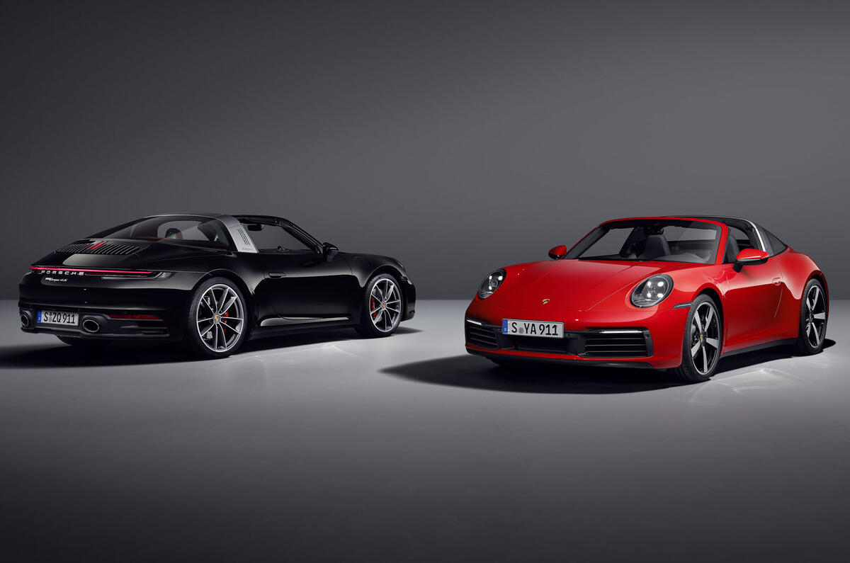 Porsche 911 Targa 992 official images - studio lead