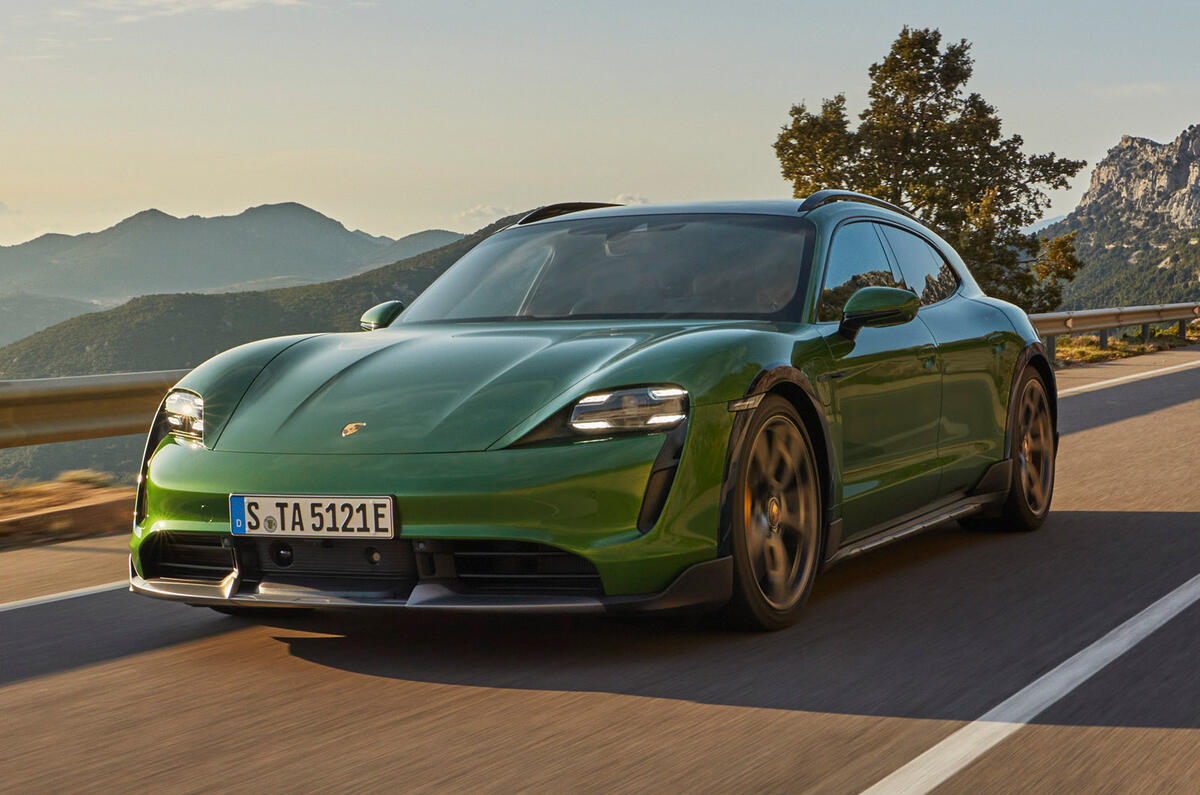 99 Porsche Taycan Cross Turismo official images hero front