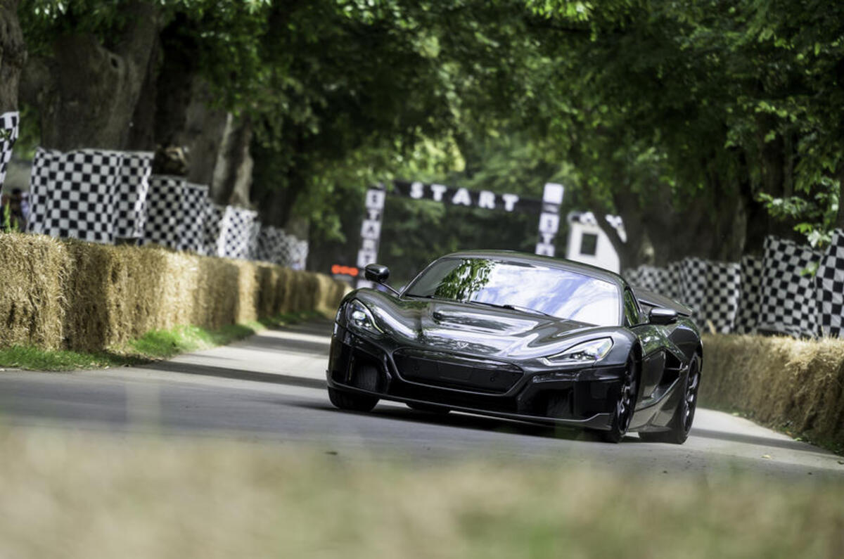 99 rimac nevera front