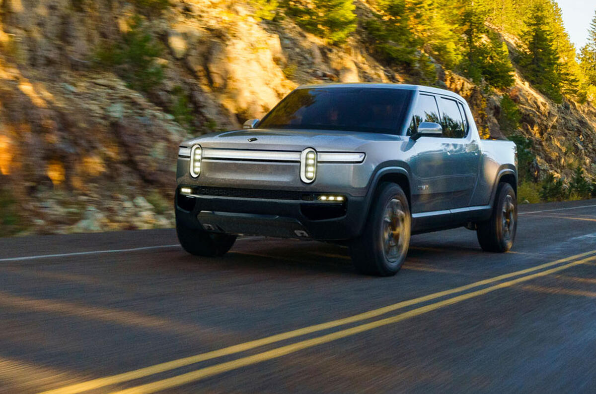 Rivian R1T electric pick-up reveal - hero front