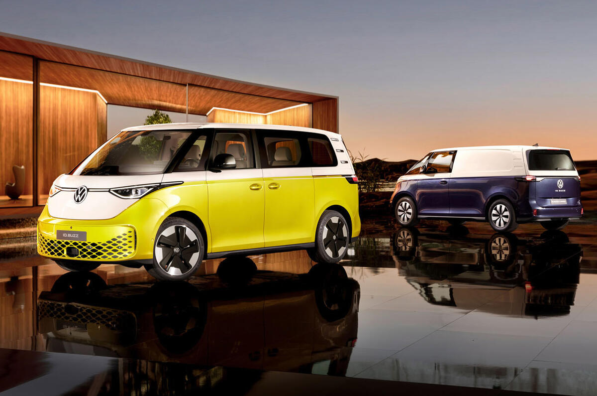 99 VW ID Buzz 2022 official reveal duo 99 VW ID Buzz 2022 official reveal duo