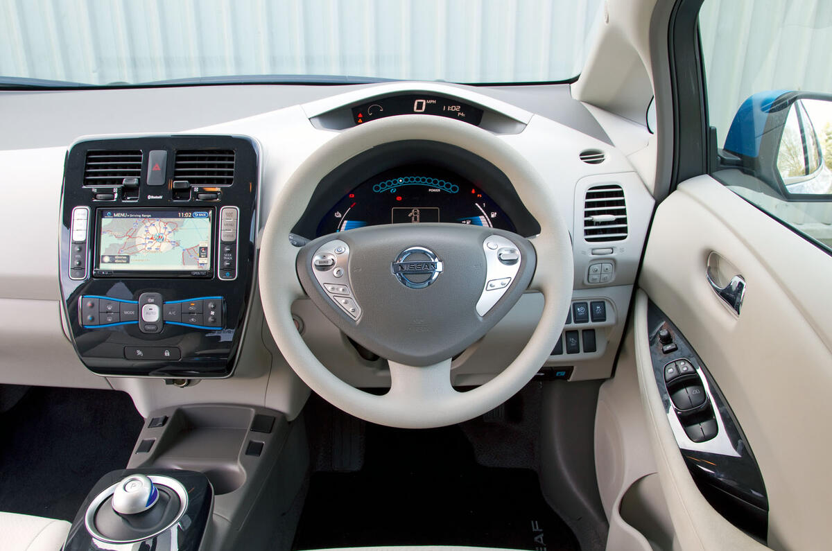 Nissan Leaf interior Nissan Leaf interior