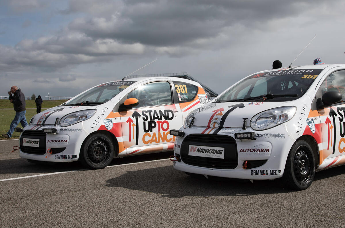 Citroen C1 racing at Silverstone