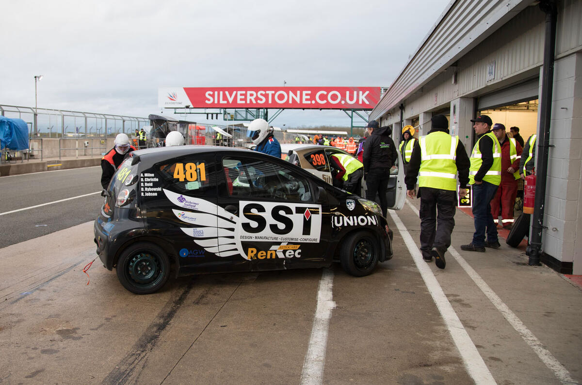 Citroen C1 racing at Silverstone
