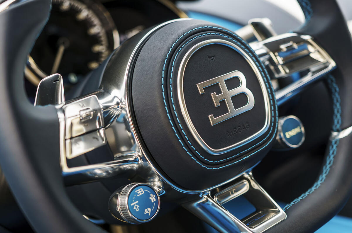 Bugatti Chiron steering wheel