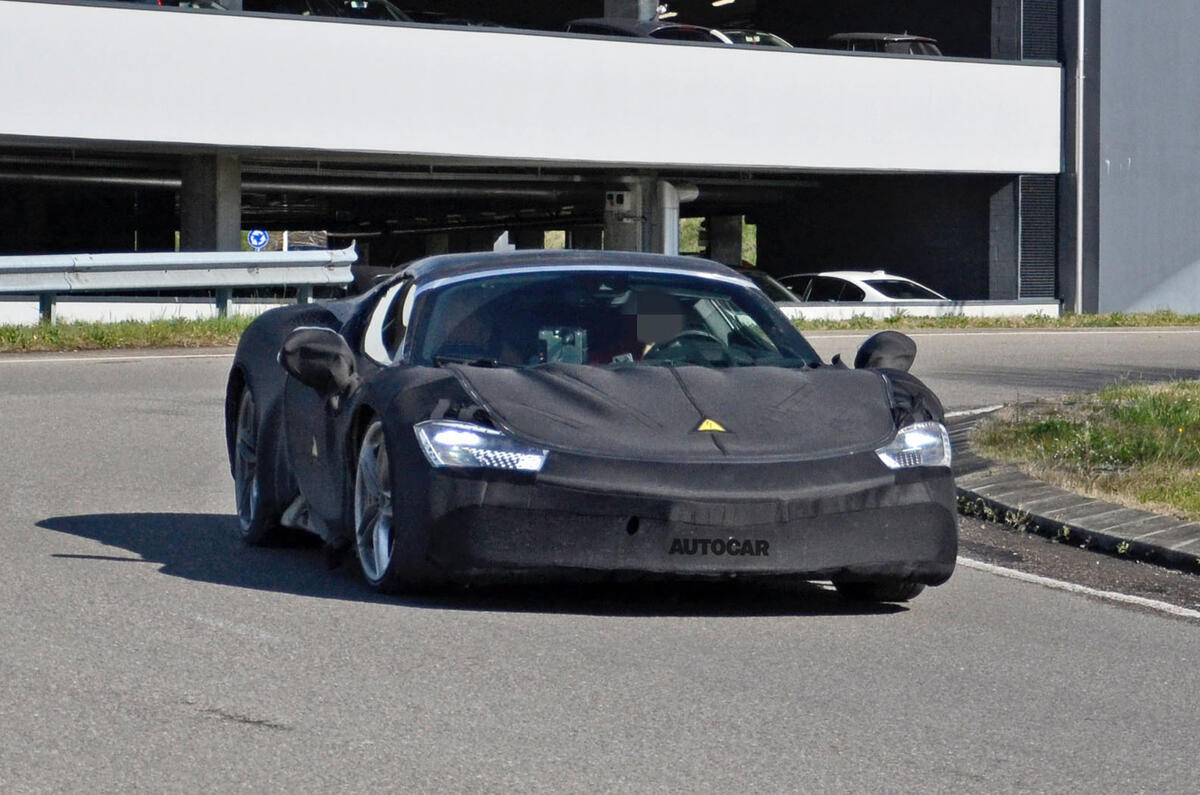 2021 Ferrari SF90 Stradale convertible spy shot 2021 Ferrari SF90 Stradale convertible spy shot